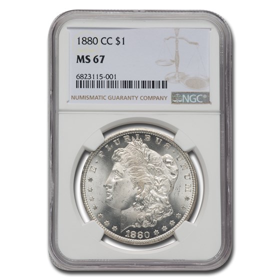1880-CC Morgan Dollar MS-67 NGC 1880-CC Morgan Dollar MS-67 NGC